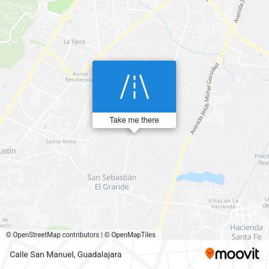 Calle San Manuel map