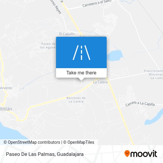 Paseo De Las Palmas map