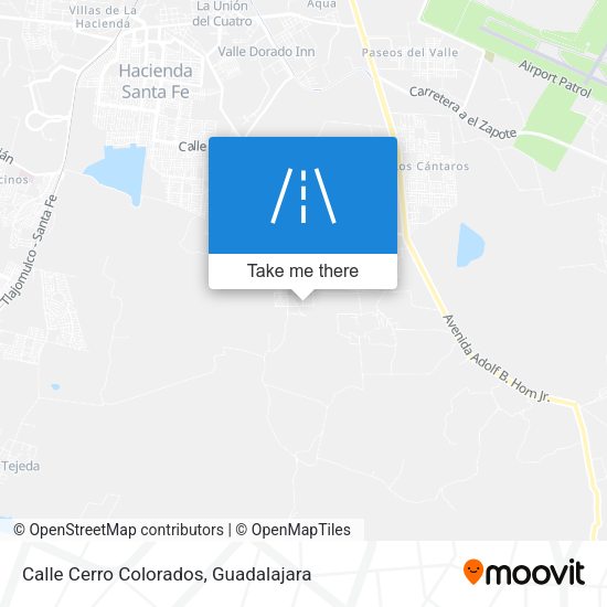 Calle Cerro Colorados map
