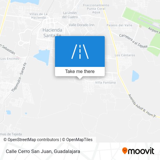 Calle Cerro San Juan map