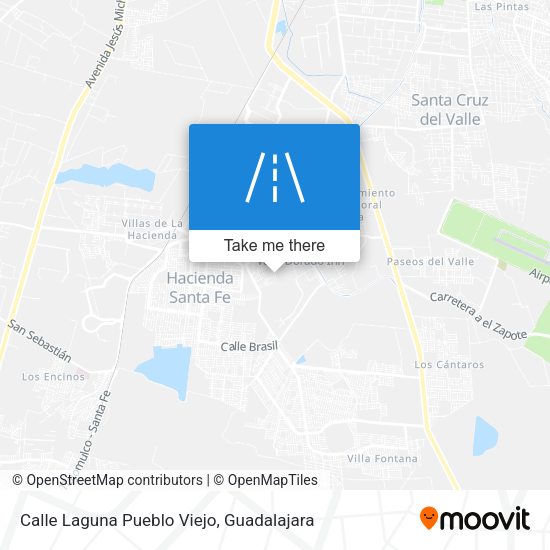 Mapa de Calle Laguna Pueblo Viejo