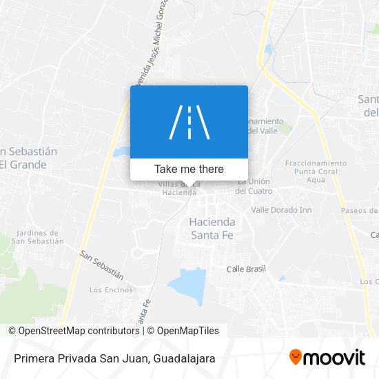 Primera Privada San Juan map