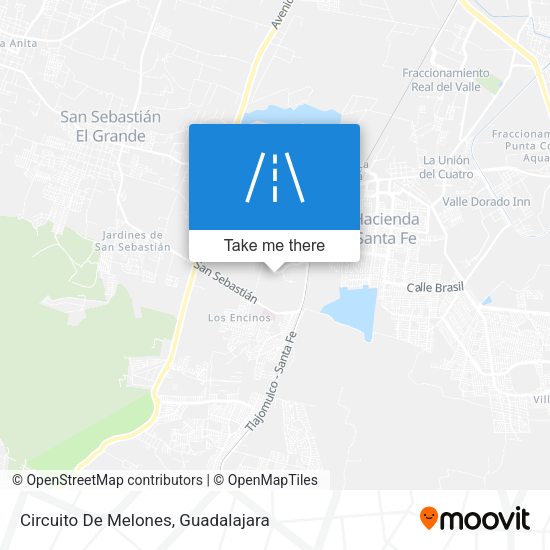 Circuito De Melones map
