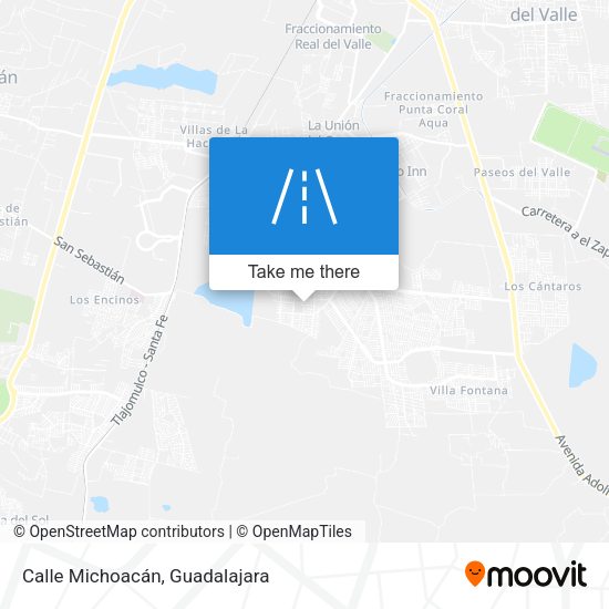 Calle Michoacán map