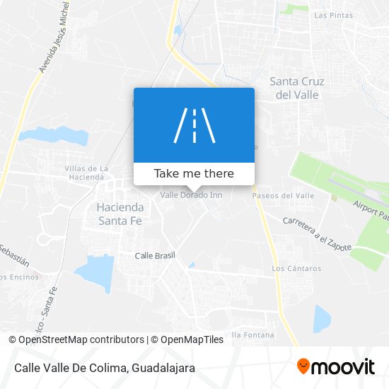 Calle Valle De Colima map