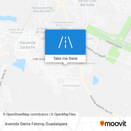 Avenida Sierra Fatima map