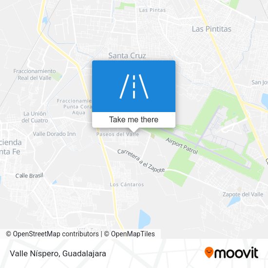 Valle Níspero map