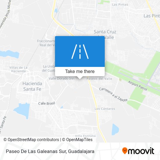 Paseo De Las Galeanas Sur map