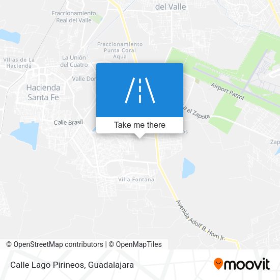 Mapa de Calle Lago Pirineos