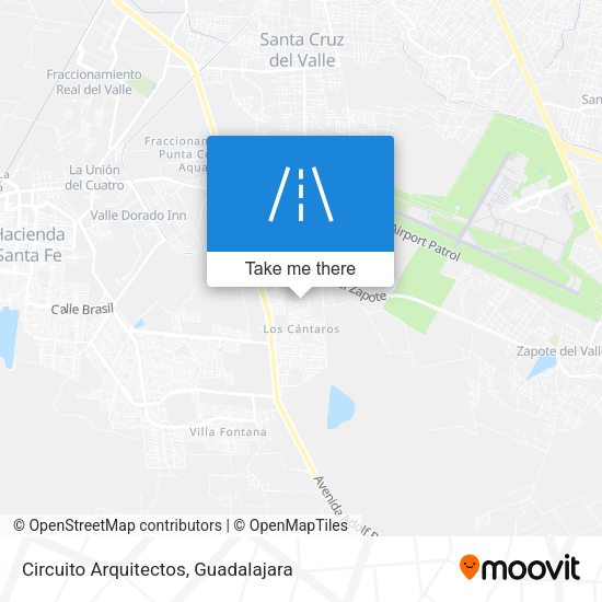 Circuito Arquitectos map