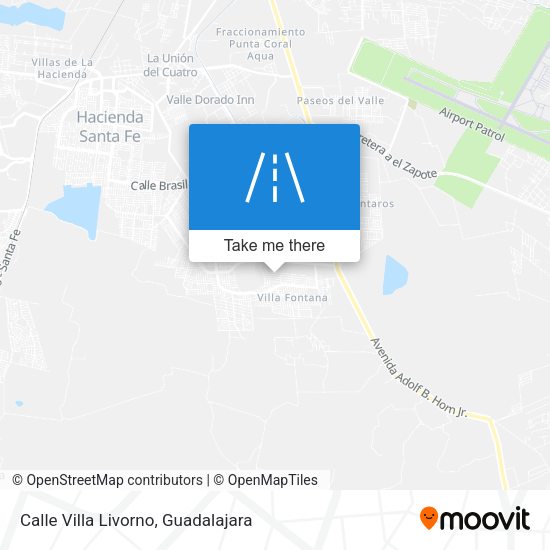 Mapa de Calle Villa Livorno
