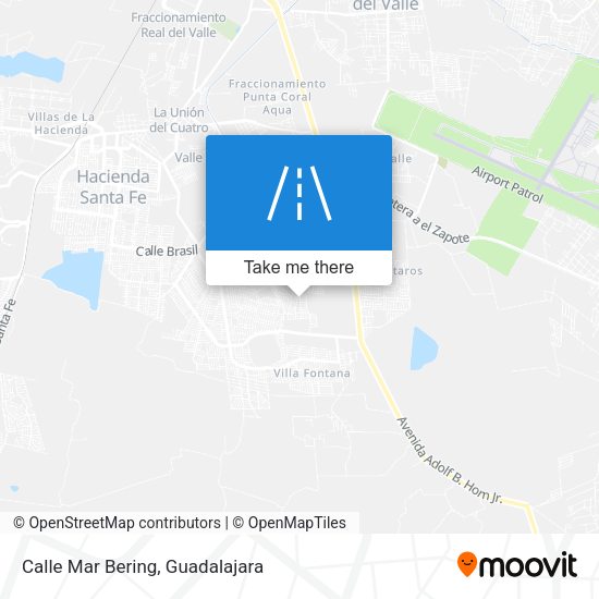 Calle Mar Bering map