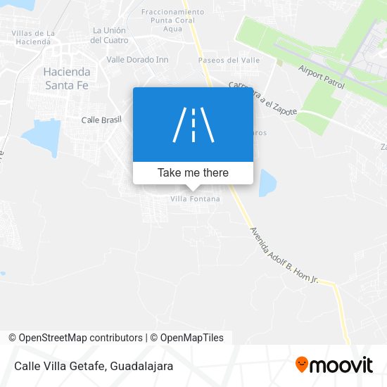 Calle Villa Getafe map