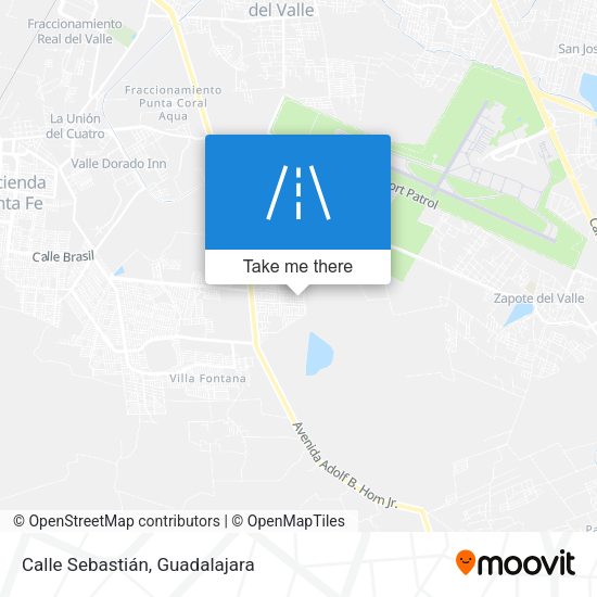 Calle Sebastián map