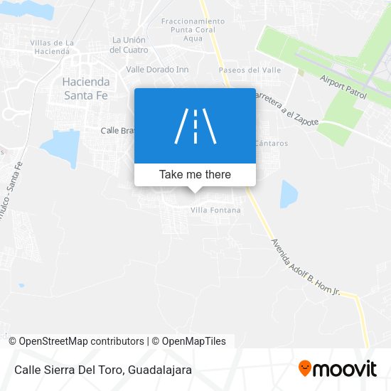 Mapa de Calle Sierra Del Toro