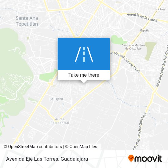 Avenida Eje Las Torres map