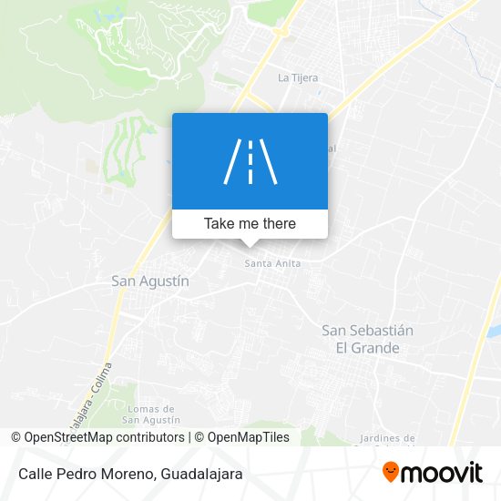Mapa de Calle Pedro Moreno