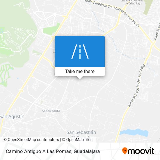 Mapa de Camino Antiguo A Las Pomas