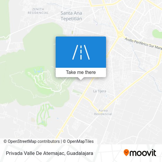 Mapa de Privada Valle De Atemajac