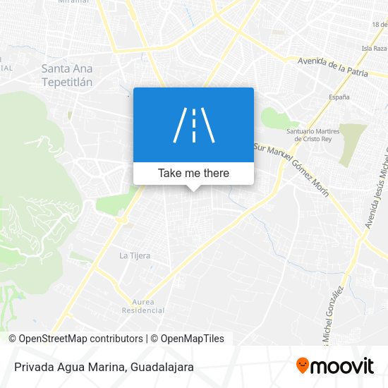 Mapa de Privada Agua Marina
