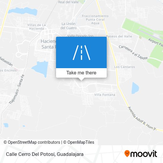Mapa de Calle Cerro Del Potosí