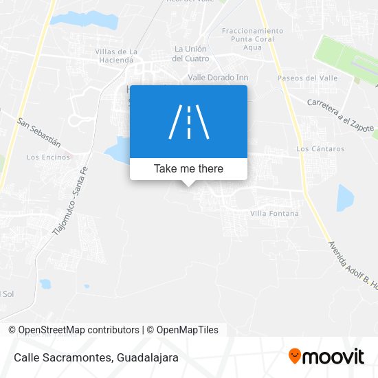 Calle Sacramontes map