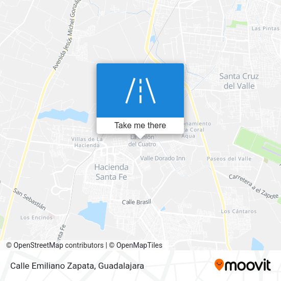 Mapa de Calle Emiliano Zapata