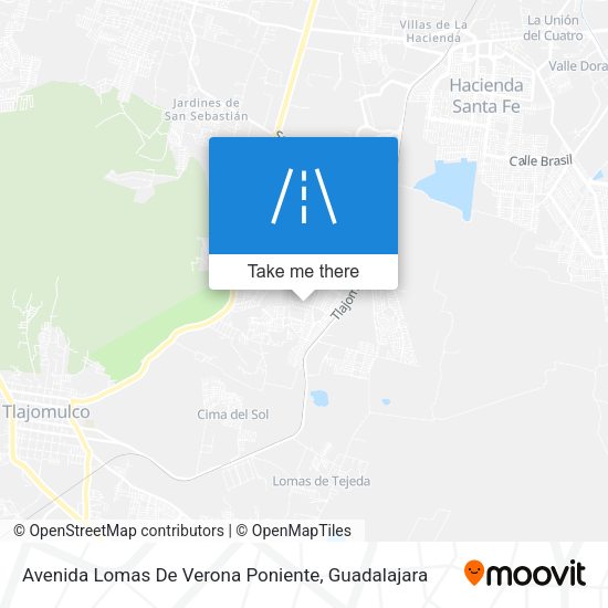 Mapa de Avenida Lomas De Verona Poniente