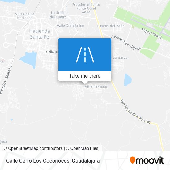 Calle Cerro Los Coconocos map