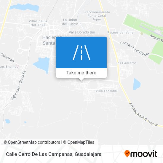 Calle Cerro De Las Campanas map