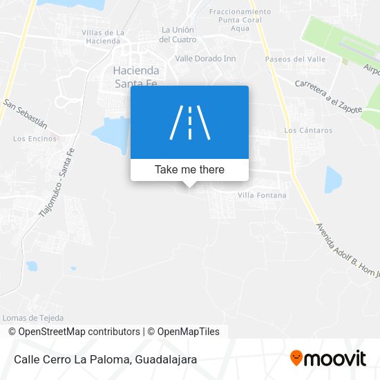 Calle Cerro La Paloma map