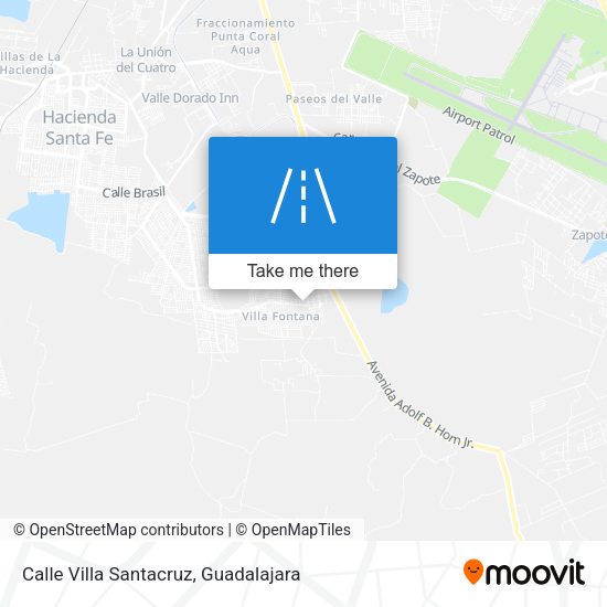 Calle Villa Santacruz map