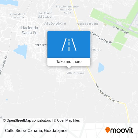Calle Sierra Canaria map