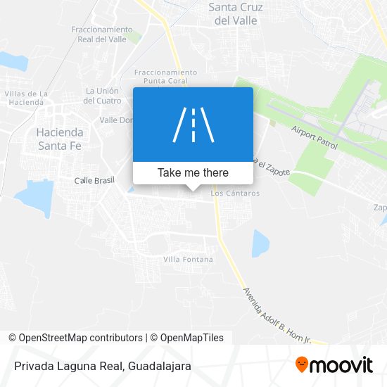 Privada Laguna Real map