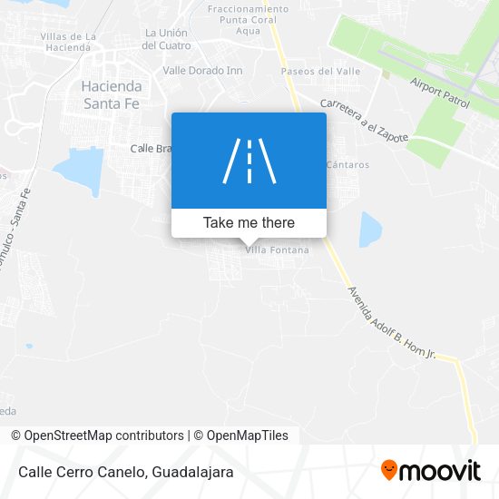 Mapa de Calle Cerro Canelo