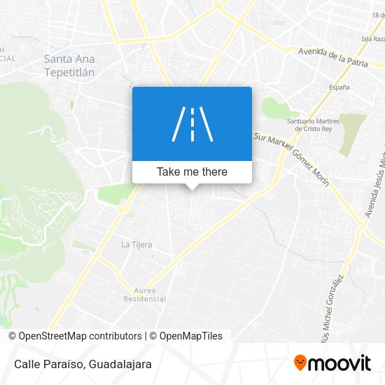Calle Paraíso map