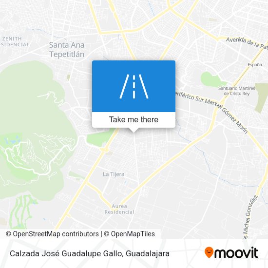 Mapa de Calzada José Guadalupe Gallo