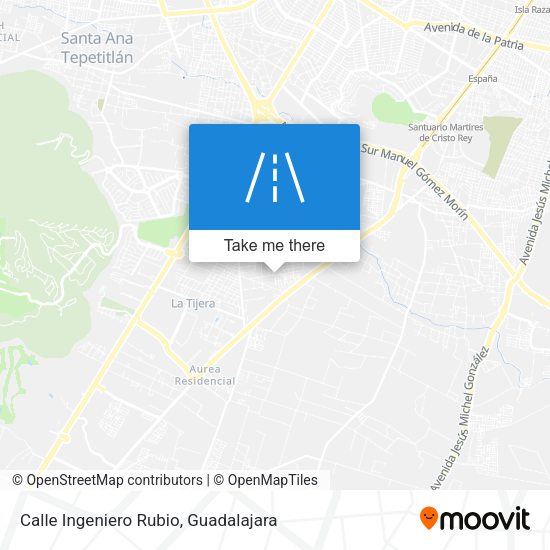 Mapa de Calle Ingeniero Rubio