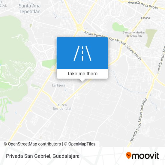 Privada San Gabriel map