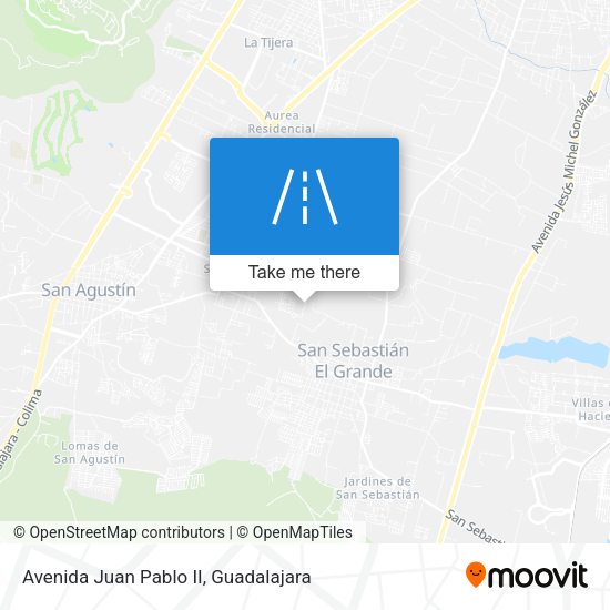 Mapa de Avenida Juan Pablo II