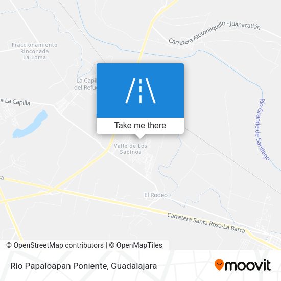 Río Papaloapan Poniente map