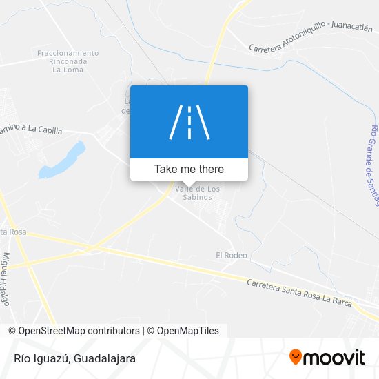 Mapa de Río Iguazú