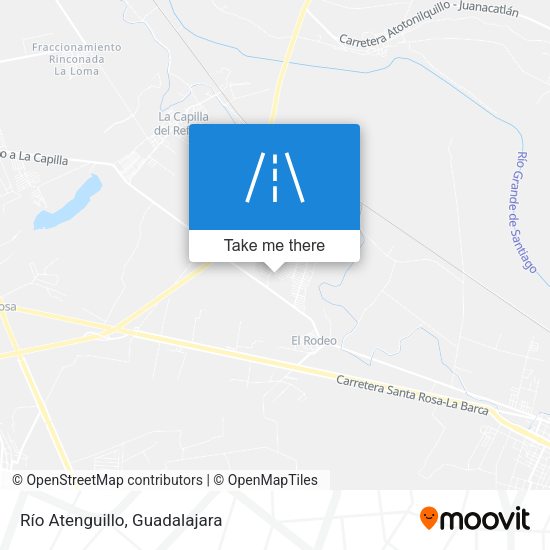 Río Atenguillo map