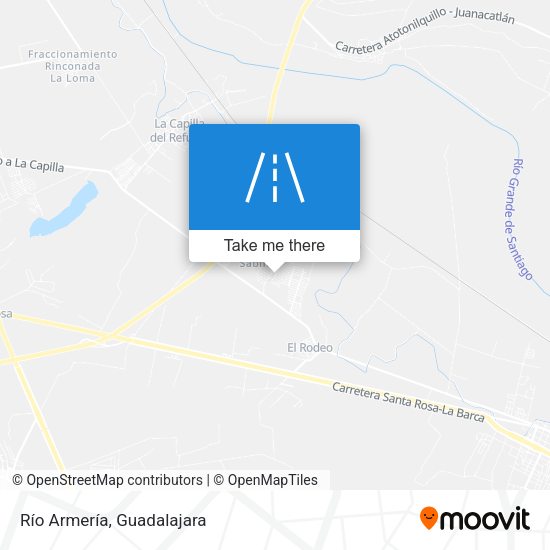 Río Armería map