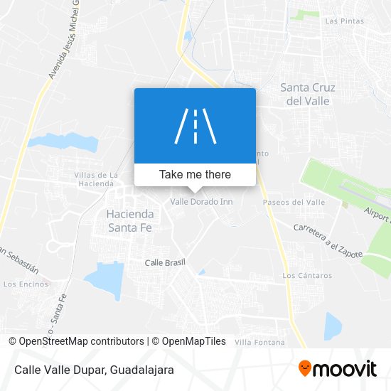Calle Valle Dupar map