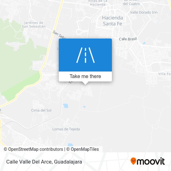 Mapa de Calle Valle Del Arce