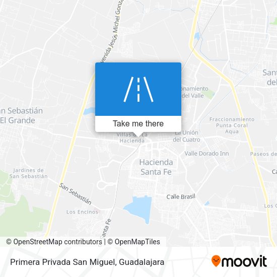 Mapa de Primera Privada San Miguel