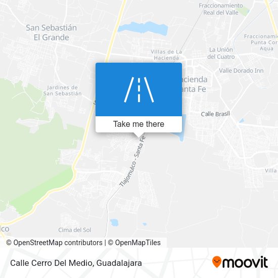 Calle Cerro Del Medio map