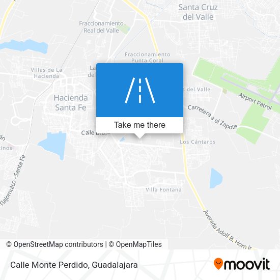Mapa de Calle Monte Perdido