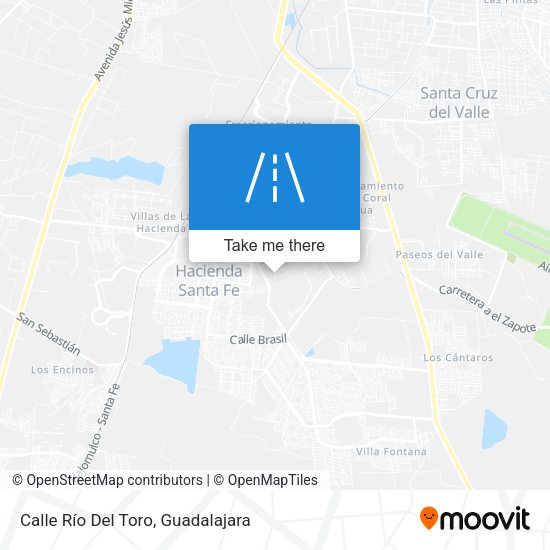 Mapa de Calle Río Del Toro